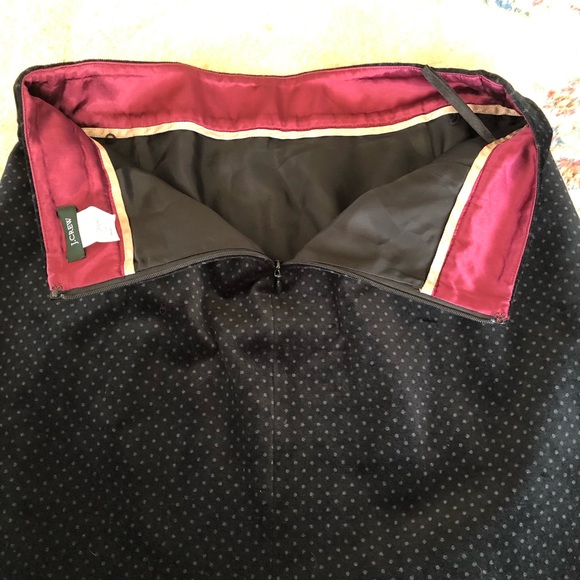 J. Crew Velvet Polka Dot Skirt Size 6 - Picture 5 of 5